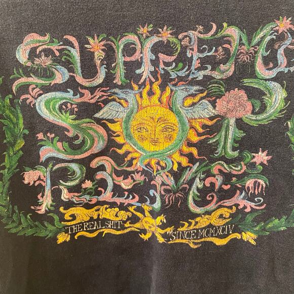 Supreme Navy Natural Crest Sun Shirt Size Medium - Picture 3 of 6